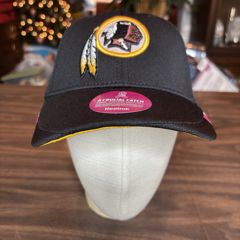 Reebok Washington Redskins NFL Strapback Hat American Cancer Society Pink Ribbon - Picture 6 of 10